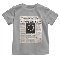 Retro Vintage Science Magazine Total Solar Eclipse 2024 Toddler T Shirt Historic Totality Astronomy Geek Memorabilia