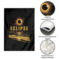 Total Solar Eclipse August 12 2026 Celestial Totality Garden Flag Ocean Beach View Astronomy Souvenir
