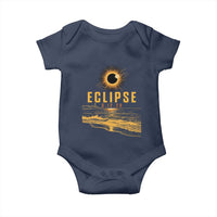 Total Solar Eclipse August 12 2026 Celestial Totality Baby Onesie Ocean Beach View Astronomy Souvenir