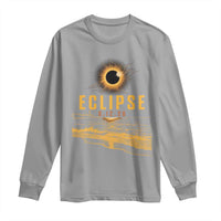 Total Solar Eclipse August 12 2026 Celestial Totality Long Sleeve Shirt Ocean Beach View Astronomy Souvenir