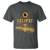 Total Solar Eclipse August 12 2026 Celestial Totality T Shirt Ocean Beach View Astronomy Souvenir
