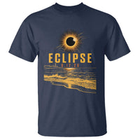 Total Solar Eclipse August 12 2026 Celestial Totality T Shirt Ocean Beach View Astronomy Souvenir