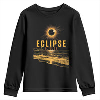 Total Solar Eclipse August 12 2026 Celestial Totality Youth Sweatshirt Ocean Beach View Astronomy Souvenir