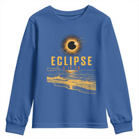 Total Solar Eclipse August 12 2026 Celestial Totality Youth Sweatshirt Ocean Beach View Astronomy Souvenir