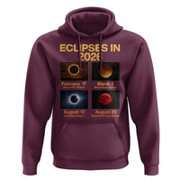 Eclipses in 2026 Celestial Calendar Infographic Hoodie Space Nerd Astronomy Gift Astrology Lover