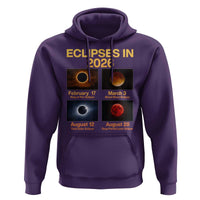 Eclipses in 2026 Celestial Calendar Infographic Hoodie Space Nerd Astronomy Gift Astrology Lover
