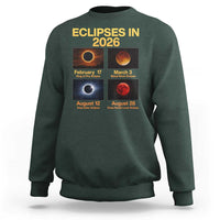 Eclipses in 2026 Celestial Calendar Infographic Sweatshirt Space Nerd Astronomy Gift Astrology Lover