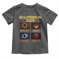 Eclipses in 2026 Celestial Calendar Infographic Toddler T Shirt Space Nerd Astronomy Gift Astrology Lover