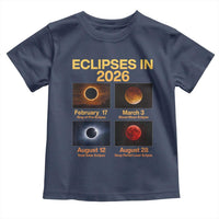 Eclipses in 2026 Celestial Calendar Infographic Toddler T Shirt Space Nerd Astronomy Gift Astrology Lover