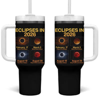 Eclipses in 2026 Celestial Calendar Infographic Tumbler With Handle Space Nerd Astronomy Gift Astrology Lover