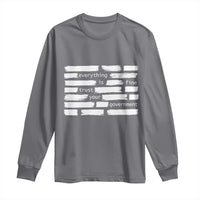Everything Is Fine Trust Your Government Long Sleeve Shirt Sarcastic Flag Political Satire Humor