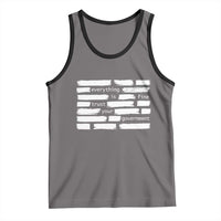 Everything Is Fine Trust Your Government Tank Top Sarcastic Flag Political Satire Humor