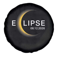 Minimalist 2026 Total Solar Eclipse Spare Tire Cover August 12 Totality Astronomy Souvenir