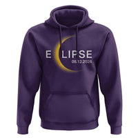 Minimalist 2026 Total Solar Eclipse Hoodie August 12 Totality Astronomy Souvenir