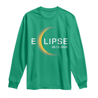 Minimalist 2026 Total Solar Eclipse Long Sleeve Shirt August 12 Totality Astronomy Souvenir