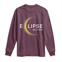 Minimalist 2026 Total Solar Eclipse Long Sleeve Shirt August 12 Totality Astronomy Souvenir