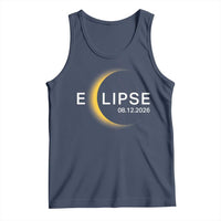 Minimalist 2026 Total Solar Eclipse Tank Top August 12 Totality Astronomy Souvenir