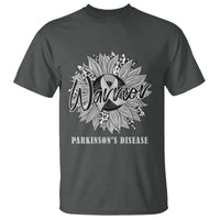 Parkinson's Warrior T Shirt Silver Ribbon Sunflower Support Awareness