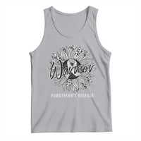 Parkinson's Warrior Tank Top Silver Ribbon Sunflower Support Awareness