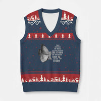 Parkinson's Awareness V-Neck Knit Sweater Vest She Whispered Back I Am The Storm Support Squad - Wonder Print Shop
