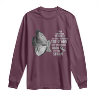 Parkinson's Awareness Long Sleeve Shirt She Whispered Back I Am The Storm Support Squad