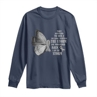 Parkinson's Awareness Long Sleeve Shirt She Whispered Back I Am The Storm Support Squad