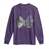 Parkinson's Awareness Long Sleeve Shirt She Whispered Back I Am The Storm Support Squad