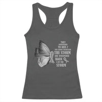 Parkinson's Awareness Racerback Tank Top She Whispered Back I Am The Storm Support Squad