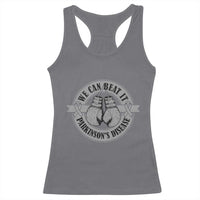 Parkinson's Warrior Racerback Tank Top We Can Beat It Boxing Fight Against Parkinsons