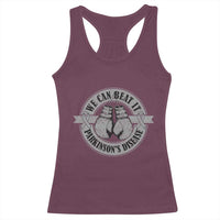 Parkinson's Warrior Racerback Tank Top We Can Beat It Boxing Fight Against Parkinsons