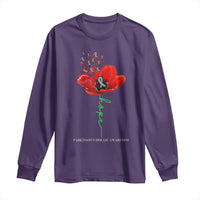 Parkinson's Awareness Long Sleeve Shirt Faith Hope Tulips Support Parkinsons Warrior