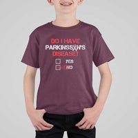Parkinson's Awareness T Shirt For Kid Yes No Warrior Survivor Support