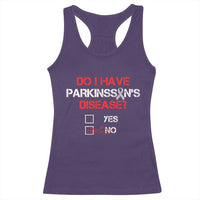 Parkinson's Awareness Racerback Tank Top Yes No Warrior Survivor Support