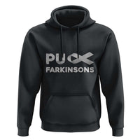 Parkinson's Awareness Hoodie Puck Farkinsons Parkinson's Silver Gray Ribbon