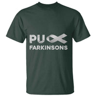 Parkinson's Awareness T Shirt Puck Farkinsons Parkinson's Silver Gray Ribbon