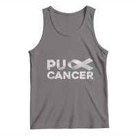 Parkinson's Awareness Tank Top Puck Farkinsons Parkinson's Silver Gray Ribbon