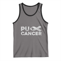 Parkinson's Awareness Tank Top Puck Farkinsons Parkinson's Silver Gray Ribbon