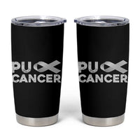 Parkinson's Awareness Tumbler Cup Puck Farkinsons Parkinson's Silver Gray Ribbon