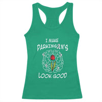 Parkinson's Warrior Racerback Tank Top I Make Parkinsons Look Good Tulip