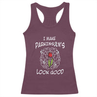 Parkinson's Warrior Racerback Tank Top I Make Parkinsons Look Good Tulip