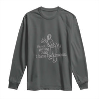 Parkinson's Warrior Long Sleeve Shirt Funny I'm Not Getting Jiggy I Have Parkinsons