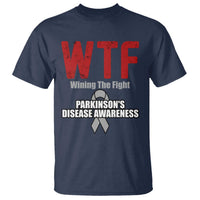 Parkinson's Awareness T Shirt WTF Winning The Fight Gray Ribbon Support Parkinsons Warriror