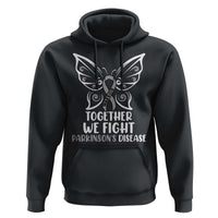 Parkinson's Awareness Hoodie We Fight Together Support Squad Gray Ribbon Butterfly