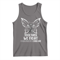 Parkinson's Awareness Tank Top We Fight Together Support Squad Gray Ribbon Butterfly