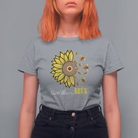 Sunflower Botanical Bee Save The Bees Inspirational Beekeeping Beekeeper T Shirt For Women - Wonder Print Shop