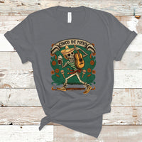 Mexican Skull T Shirt Cinco De Mayo Mexican Skull Let's Fiesta 5 De Mayo Women Men - Wonder Print Shop