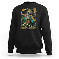 Mexican Skull Sweatshirt Mexican Skull Sugar Skull Drinking Let's Fiesta Women Men - Wonder Print Shop