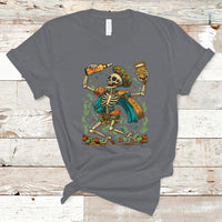 Mexican Skull T Shirt Mexican Skull Sugar Skull Drinking Let's Fiesta Women Men - Wonder Print Shop