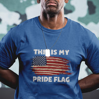 American Patriotic This Is My Pride Flag US America 4th of July Pride T Shirt - Wonder Print Shop