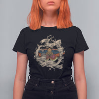 Goblincore Polyphemus Moth Not All Those Who Wander Are Lost Inspirational Moth T-Shirt for Women, Spiritual Shirt, Moth Sprituality T Shirt For Women - Wonder Print Shop
